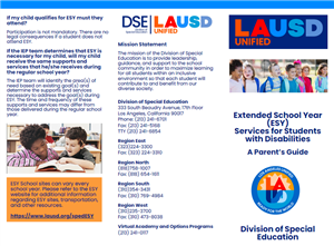 Extended School Year brochure image 